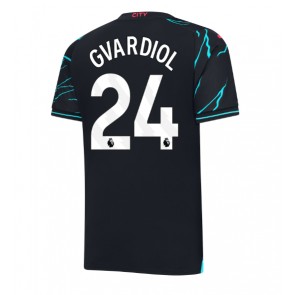Manchester City Josko Gvardiol #24 Replika Tredjetrøje 2023-24 Kortærmet